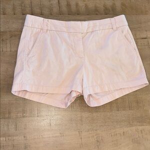 J Crew Chino Blush Pink Shorts Size 10 Preppy Spring Summer Feminine 100% Cotton
